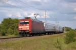 101 052-9 mit dem EC 248  Wawel  von Wroclaw Glowny nach Hamburg-Altona in Stendal.