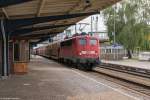 br-6140-e40/452350/140-858-2-db-schenker-rail-deutschland 140 858-2 DB Schenker Rail Deutschland AG mit einem Toyota Autotransportzug in Falkenberg(Elster). 15.09.2015