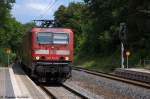 143 212-9 mit der S7 (S 37232) von Halle-Trotha nach Halle-Nietleben, bei der Einfahrt in Halle Steintorbrcke.