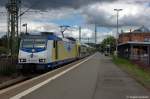 ME 146-06  Winsen (Luhe)  (146 506-1) metronom Eisenbahngesellschaft mbH kam mit dem metronom (ME 82119) vom Hamburger Hbf in Uelzen an.