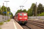 br-6151/433658/151-104-7--151-110-4-db 151 104-7 & 151 110-4 DB Schenker Rail Deutschland AG mit dem 6000 Tonnen Erzbomber von Hamburg Hansaport nach Salzgitter-Beddingen in Bienenbüttel. 02.06.2015