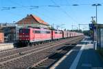 151 045-2 & 151 139-3 [Verl.|LHG|11.10.15] DB Schenker Rail Deutschland AG mit einem Falns Ganzzug in Bienenbüttel und fuhren weiter in Richtung Lüneburg. 01.10.2015 