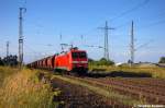 152 039-4 DB Schenker Rail Deutschland AG mit einem Tanoos Ganzzug in Satzkorn und fuhr in Richtung Golm weiter.