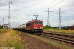 155 036-7 DB Schenker Rail Deutschland AG mit einem Kesselzug   	Kohlenwasserstoffgas, Propan-Butan Gemische, verflüssigt (Gemisch A, A 01, A 02, A 0, A 1, B 1, B 2, B oder C)  und  Propen  in Satzkorn und fuhr in Richtung Golm weiter. 28.08.2012