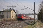 155 244-7 DB Schenker Rail Deutschland AG mit dem GM 60224 von Ziltendorf EKO nach Hansaport in Vietznitz.
