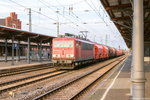 155 060-7 DB Cargo mit dem Kalizug GC 60640 von Baalberge nach Wismar in Stendal. 22.09.2016