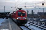182 009 mit dem RE1 (RE 18125) von Magdeburg Hbf nach Frankfurt(Oder) im Magdeburger Hbf. 07.12.2012