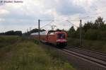 182 014 mit dem RE1 (RE 18121) von Magdeburg Hbf nach Eisenhttenstadt in Brandenburg. 13.08.2013