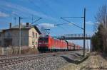 185 073-4 & 185 153-4 DB Schenker Rail Deutschland AG mit dem GM 60226 von Ziltendorf EKO nach Hansaport in Vietznitz. 14.04.2013