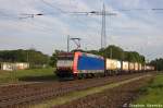 185-CL 003 (185 503-0) Captrain Deutschland GmbH fr TWE - Teutoburger Wald-Eisenbahn AG mit einem Containerzug in Satzkorn und fuhr in Richtung Priort weiter. 16.05.2013