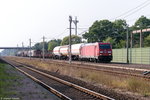 185 293-8 DB Cargo mit dem EZ 51153 von Seelze nach Seddin in Großwudicke. 09.09.2016