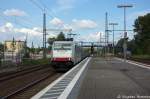 185 636-8 Railpool GmbH fr RTB - Rurtalbahn Cargo GmbH mit einem kurzem Gterzug in Brandenburg und fuhr in Richtung Magdeburg weiter. 04.06.2013