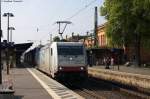 185 635-0 Railpool GmbH für ERSR - ERS Railways B.V. mit einem KLV in Uelzen und fuhr weiter in Richtung Lüneburg. 05.09.2014