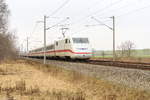 402 005-3  Zwickau  als ICE 859 von Köln Hbf nach Berlin Gesundbrunnen in Nennhausen.