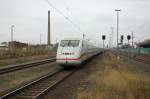 808 016-0  Dessau  als ICE 555 von Bonn Hbf nach Berlin Ostbahnhof & 808 038-4  Saarbrcken  als ICE 545 von Kln Hbf nach Berlin Ostbahnhof, bei der Durchfahrt in Rathenow. 23.11.2013