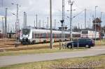 9442 813-3 Abellio Rail Mitteldeutschland GmbH stand im Wustermarker Rangierbahnhof abgestellt. 04.04.2015