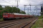 114 023-5 mit dem RE1 (RE 18115) von Magdeburg Hbf nach Berlin Ostbahnhof, bei der Einfahrt in Golm. 05.06.2012