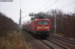 112 108 mit dem RE3 (RE 18309) von Stralsund Hbf nach Elsterwerda, bei der Einfahrt in Berlin-Lichterfelde Ost. 20.12.2012