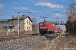 112 126-8 mit dem RE2  ODEG  (RE 37374) von Wismar nach Cottbus in Vietznitz. 14.04.2013