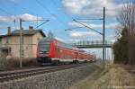 RE2  ODEG  (RE 37371) von Cottbus nach Wismar in Vietznitz und geschoben hatte die 114 002-9. 14.04.2013