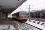 928 596-5 als RB (RB 14607) von Hildesheim Hbf nach Braunschweig Hbf, hat den Endbahnhof Braunschweig Hbf erreicht. 15.03.2013