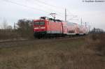 112 138 mit der RB29 (RB 17568) von Stendal nach Salzwedel in Stendal(Wahrburg). 04.01.2014
