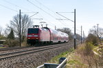 146 022 mit dem RE20 (RE 17676) von Magdeburg Hbf nach Stendal in Demker. 01.04.2016