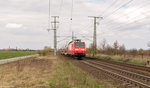 146 028 mit dem RE30 (RE 17645) von Stendal nach Naumburg(Saale)Hbf in Stendal. 08.04.2016