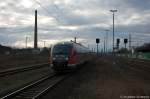 642 721-4 als RB13 (RB 17963) von Stendal nach Rathenow, bei der Einfahrt in Rathenow. 17.01.2014