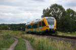 VT 646.044 (646 044-7) ODEG - Ostdeutsche Eisenbahn GmbH als OE51 (OE 68977) von Rathenow nach Brandenburg Altstadt bei Fohrde. 26.06.2012