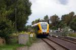 VT 646.044 (646 044-7) ODEG - Ostdeutsche Eisenbahn GmbH als RB51 (RB 68875) von Rathenow nach Brandenburg Hbf, bei der Einfahrt in den Brandenburger Hbf. 25.08.2014