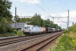 193 366-2 DB Cargo mit einem gemischtem Güterzug in Friesack und fuhr weiter in Richtung Nauen.