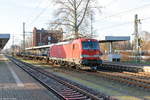 db-cargo-ag/683355/193-388-6-db-cargo-mit-einem 193 388-6 DB Cargo mit einem leeren Autotransportzug (GA 49419) von Seelze nach Poznan in Genthin. 20.12.2019
