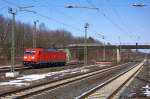 185 350-6 DB Schenker Rail Deutschland AG kam als Lz durch Elze(Han) gefahren und fuhr in Richtung Kreiensen weiter.