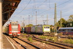 185 562-6 ITL - Eisenbahngesellschaft mbH mit der Wagenlok 185 562-6 und dem Containerzug DGS 42328 von Prag nach Hamburg in Stendal. 29.09.2016