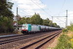 ITL Eisenbahn GmbH/625683/e-186-134-6270-005-7-itl E 186 134 (6270 005-7) ITL - Eisenbahngesellschaft mbH mit einem Kesselzug 'Dieselkraftstoff oder Gasöl oder Heizöl (leicht)' in Friesack und fuhr weiter in Richtung Nauen. 21.08.2018