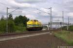 Lok 03 (202 494-1) KCL - KUBE CON logistics GmbH kam vom tanken zurck und fuhr als Lz durch Stendal(Wahrburg) und weiter nach Niedergrne, um dort einen leeren Holzzug zu holen. 24.05.2013