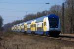 metronom (ME 82820) von Gttingen nach Uelzen in Suderburg. Geschoben hatte die ME 146-13 (146 513-7). 23.03.2012