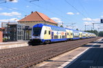 Metronom Eisenbahngesellschaft mbH/514423/re2-me-82816-von-goettingen-nach RE2 (ME 82816) von Göttingen nach Hamburg Hbf, bei der Einfahrt in Bienenbüttel. Geschoben hatte die 146 511-1. 19.08.2016