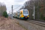 ET 445.115  Eberswalde  (445 115-9) ODEG - Ostdeutsche Eisenbahn GmbH als RE4 (RE 63915) von Rathenow nach Jüterbog in Nennhausen. 12.02.2016