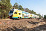 ET 445.113 (445 113-4) ODEG - Ostdeutsche Eisenbahn GmbH als RE2 (RE 63855) von Cottbus nach Wittenberge bei Friesack.