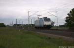 E 186 289-5 Railpool GmbH machte mehrere Testfahrten auf der Berlin-Hamburger Bahn (KBS 204) und kam hier gerade wieder in Vietznitz vorbei. 21.05.2013