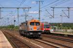 V 330.4 (250 004-9) hvle - Havell�ndische Eisenbahn AG als Lz in Golm und fuhr in Richtung Potsdam Pirschheide weiter. 14.05.2012