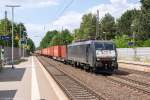 METRANS Rail s.r.o./435552/es-64-f4---452-5170 ES 64 F4 - 452 (5170 026-6) MRCE Dispolok GmbH für METRANS Rail s.r.o. mit einem Containerzug in Bienenbüttel und fuhr weiter in Richtung Uelzen. 12.06.2015