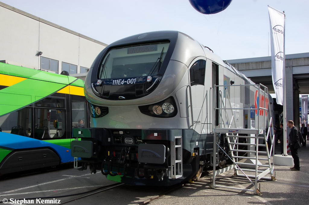 111Ed-001 aus dem Hause PESA wurde auf der InnoTrans 2012 zum ersten mal vorgestellt. 21.09.2012