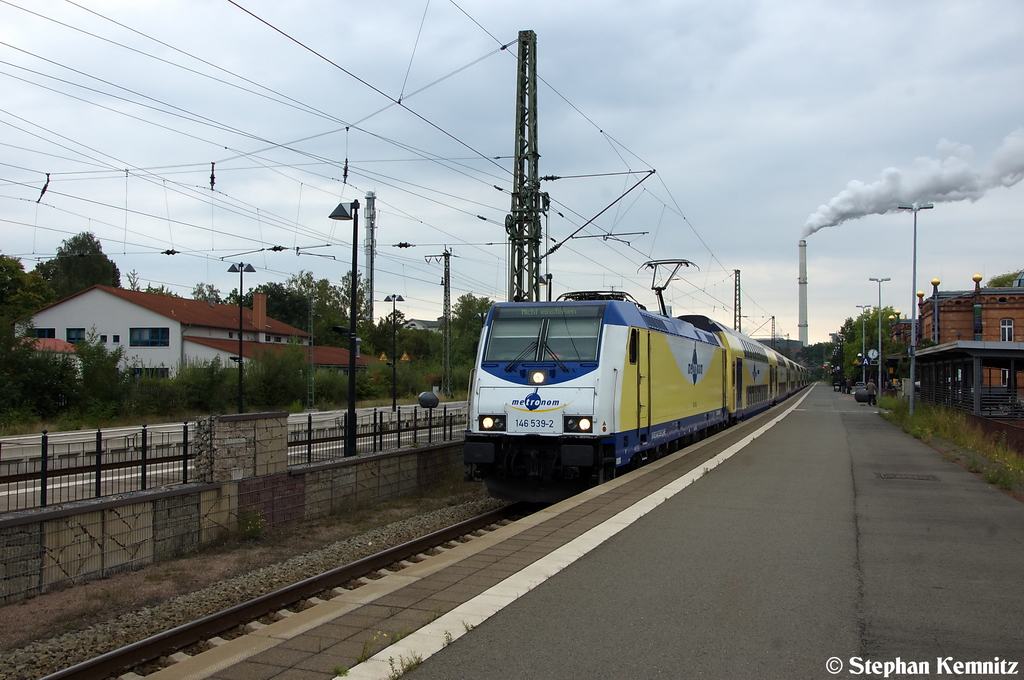 146 539-2 metronom Eisenbahngesellschaft mbH kam mit dem metronom (ME 82123) aus Hamburg Hbf in Uelzen an. 13.09.2012