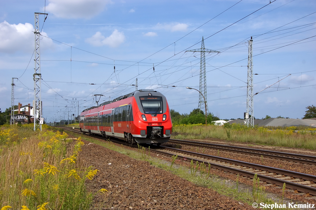 442 131/631 als RB20 (RB 28709) von Oranienburg nach Potsdam Hbf in Satzkorn. 17.08.2012
