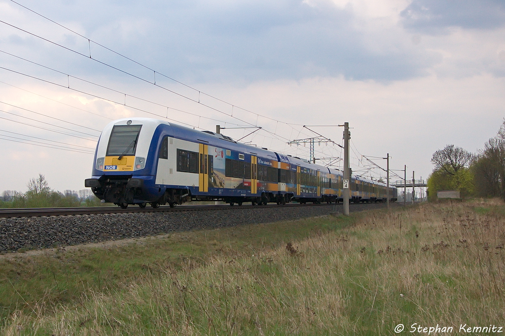 Interconnex (X 68904) von Warnemnde nach Leipzig Hbf in Vietznitz und gezogen hatte die 146 522-0. 26.04.2013