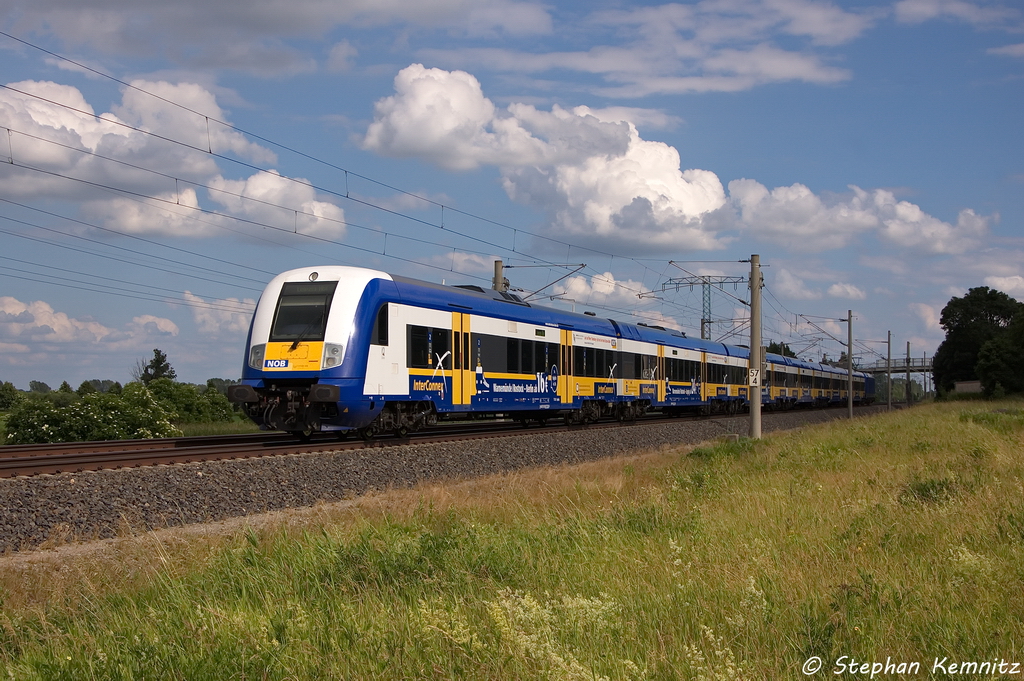 InterConnex (X 68904) von Warnemnde nach Leipzig Hbf in Vietznitz und gezogen hatte die 146 519-4. 22.06.2013