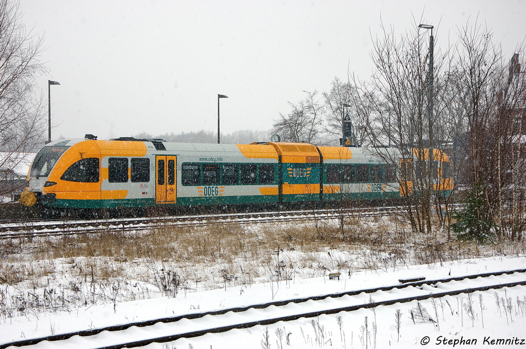 VT 646.043 (646 043-9) ODEG - Ostdeutsche Eisenbahn GmbH als RB51 (RB 68861) von Rathenow nach Brandenburg Hbf in Rathenow. 24.02.2013